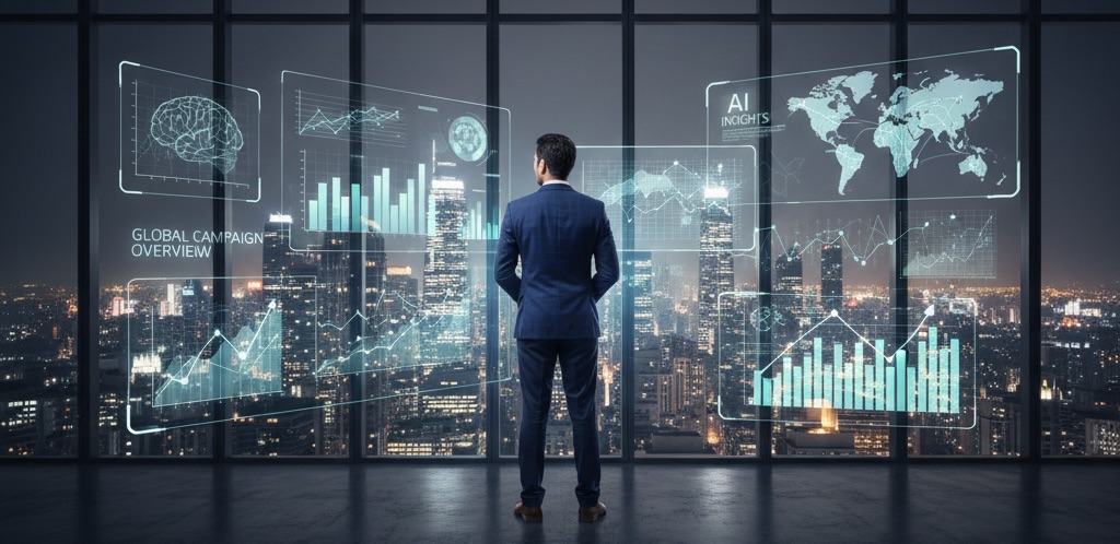 Forward-looking digital marketing strategy focused on unseen data and competitive advantage