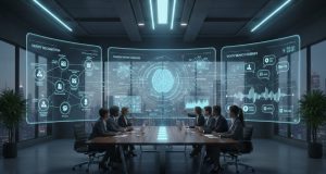 AI-driven marketing strategy planning for 2026 using predictive analytics and automation dashboards.